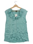 Vorschaubild 1 von Damen Top Gr. 38 Türkis Feminin Rüschen