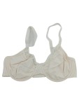 Vorschaubild 1 von BH Beige Gr. 85C Baumwolle Uni Basic Alltag Spitze Häkchen und Ösen