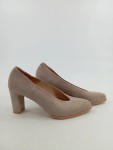 Vorschaubild 2 von Damen Pumps Elegant Beige Gr. 37 Wildleder Blockabsatz