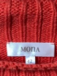 Vorschaubild 5 von Damen Pullover Zopfmuster Orange Gr. 42/XL Strickpullover Casual