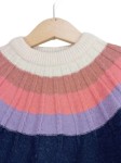 Vorschaubild 2 von Kinder Mädchen Pullover Gestreift Mehrfarbig Gr. 92-98 Herbst Winter