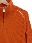 Vorschaubild 3 von Herren Pullover Orange Rippstrick Einheitsgröße Casual Baumwolle