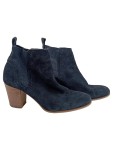 Vorschaubild 1 von Damen Chelsea Boots Wildleder Absatzschuhe Gr. 39 Blau Casual