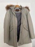 Vorschaubild 2 von Damen Parka Gr. 38/M Outdoor Winterjacke Beige Fellkapuze