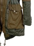 Vorschaubild 4 von Parka Damen Gr. 34/XS Oliv Polyester Polyamid Andere Fasern Uni