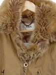 Vorschaubild 4 von Damen Parka Gr. 38 M Beige mit Kunstfell Casual Outdoor Jacke