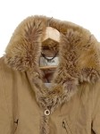 Vorschaubild 2 von Damen Parka Gr. 38 M Beige mit Kunstfell Casual Outdoor Jacke