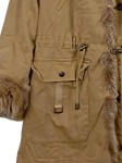 Vorschaubild 3 von Damen Parka Gr. 38 M Beige mit Kunstfell Casual Outdoor Jacke