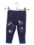 Vorschaubild 1 von Kinder Leggings Gr. 80 Blau Sommer-Motive Flamingo Baumwolle