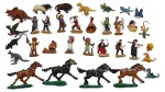 Vorschaubild 1 von Spielfiguren Konvolut Western Dinosaurier Tiere Reiter Mehrfarbig