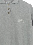 Vorschaubild 2 von Poloshirt Damen Grau Gr. 34/XS Baumwolle Uni Casual Langarm Freizeit
