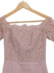 Vorschaubild 2 von Damen festliches Kleid Spitze Rosa Gr. 34/XS Elegant Midikleid
