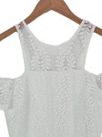 Vorschaubild 2 von Damen Spitzenkleid Gr. 38 Weiß Elegant Party