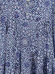 Vorschaubild 2 von Damen Sommerkleid Gr. 40/L Blau gemustert Casual