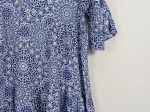Vorschaubild 3 von Damen Sommerkleid Gr. 40/L Blau gemustert Casual