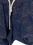 Vorschaubild 4 von Damen Sport Shorts Blau Blattmuster Gr. 34/XS