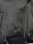 Vorschaubild 3 von Damen Lederjacke Lammfell-Optik Schwarz Gr. 34/XS