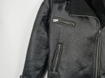 Vorschaubild 4 von Damen Lederjacke Lammfell-Optik Schwarz Gr. 34/XS