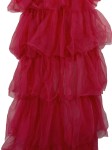 Vorschaubild 7 von Abendkleid Damen Gr. 34 Pink Glamourös Rüschen Maxikleid