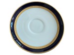 Vorschaubild 1 von Unterteller Porzellan Blau Geometrisch 14cm Elegant