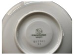 Vorschaubild 2 von Unterteller Porzellan Geometrisch Weiß 14 cm Metallic