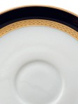 Vorschaubild 3 von Unterteller Porzellan Geometrisch Weiß 14 cm Metallic