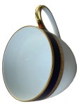 Vorschaubild 1 von Tasse Porzellan Weiß Goldrand Dunkelblau Elegant Olivia 60