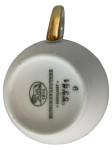 Vorschaubild 4 von Tasse Porzellan Weiß Goldrand Klassisch Dunkelblaues Band