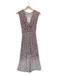 Vorschaubild 1 von Damen Freizeitkleid Polka Dot Braun Gr. 34;XS Viskose
