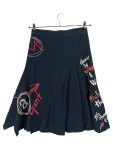 Vorschaubild 1 von Damen Faltenrock Gr. 38;M Blau Streetwear Baumwolle