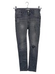 Vorschaubild 1 von Ripped Jeans Kinder Grau Gr. 164 Baumwolle Elasthan Uni Casual 33 cm L28