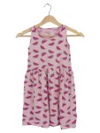 Vorschaubild 1 von Sommerkleid Kinder Gr. 128 Pink Baumwolle Grafisch Casual Frühjahr/Sommer
