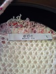 Vorschaubild 6 von EDC Damen Strickkleid Gr. 40/L Beige Casual Lochmuster Fransen
