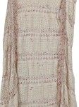 Vorschaubild 3 von EDC Damen Strickkleid Gr. 40/L Beige Casual Lochmuster Fransen