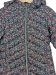Vorschaubild 2 von Steppjacke Kinder Blau Gr. 110 Polyester Blumenmuster Casual Langarm Alltag