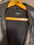 Vorschaubild 6 von Lederjacke Damen Gr. 38 Schwarz Modern Biker Style Echtleder