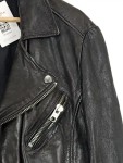 Vorschaubild 2 von Lederjacke Damen Gr. 38 Schwarz Modern Biker Style Echtleder