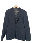 Vorschaubild 1 von Sakko Herren Gr. 48 Grau Business Gestreift Eleganter Blazer