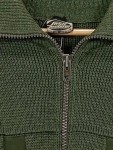 Vorschaubild 3 von Strickjacke Herren Gr. 50/M Grün Wolle Zopfstrickmuster Klassisch