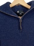 Vorschaubild 2 von Damen Strickkleid XS Blau Casual Rippstrick