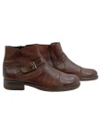 Vorschaubild 1 von Stiefel Herren Gr. 42 Braun Leder Reißverschluss 2 cm Klassisch Alltag Uni
