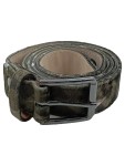 Vorschaubild 1 von Damen Gürtel Samt Grün Gr. 95 Leder Silber Schnalle