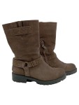 Vorschaubild 1 von Damen Stiefel Gr. 39 Braun Casual Boots Nieten Schnallen