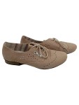 Vorschaubild 1 von Damen Schnürschuhe Gr. 39 Beige Casual Lochmuster Frühjahr/Sommer