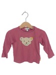Vorschaubild 1 von Kinder Langarmshirt Gr. 74 Rosa Teddybär Applikation Casual