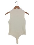 Vorschaubild 1 von Damen Body Gr. 38/M Beige Basic Rippstrick Ärmellos