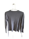 Vorschaubild 2 von Kinder Wickelpullover Gr. 152 Grau Langarm Casual
