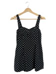 Vorschaubild 1 von Damen Badeanzug Gr. 38 Schwarz Punkte Vintage Polka Dots