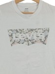 Vorschaubild 2 von Damen T-Shirt Gr. 34/XS Weiß Casual mit Blumenprint Logo