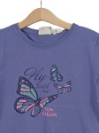 Vorschaubild 2 von Mädchen T-Shirt Lila Gr. 146 Casual Schmetterlingsprint
